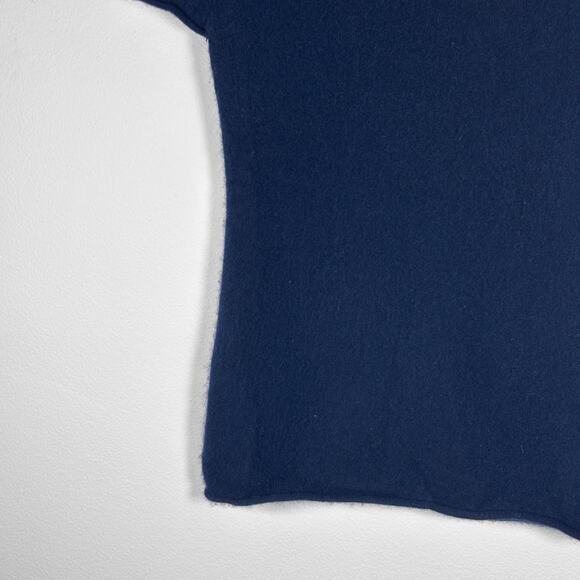 J. Crew Navy Blue Cashmere T-Shirt Sweater Short Sleeve Size XS Pre-Loved - Picture 13 of 14